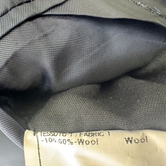 Armani Collezioni Blazer 39R Pinstripe 100% Wool Ventless Navy Blue Made In Ital - Picture 6 of 12